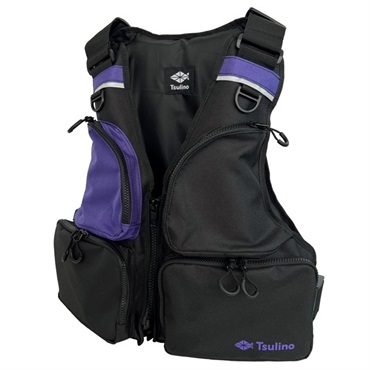 フローティングベスト【救命胴衣/ライフジャケット/ライフベスト】(ブラックパープル-フリー)